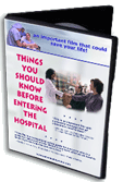 DVD folder with cover showing. "Things You Should Know Before Entering The Hospital"