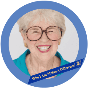 Smiling senior woman with glasses representing Difference Makers Media, promoting social impact, leadership, and community engagement for positive change.