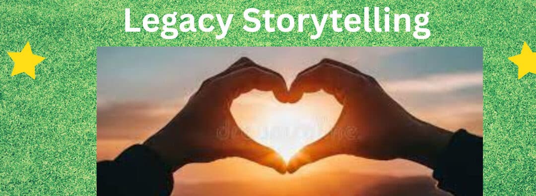 Logo of Difference Makers Media featuring a green background with yellow stars and the tagline "Legacy Storytelling" at the top.